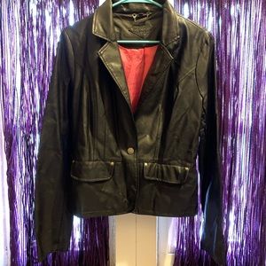 Faux Leather Jacket